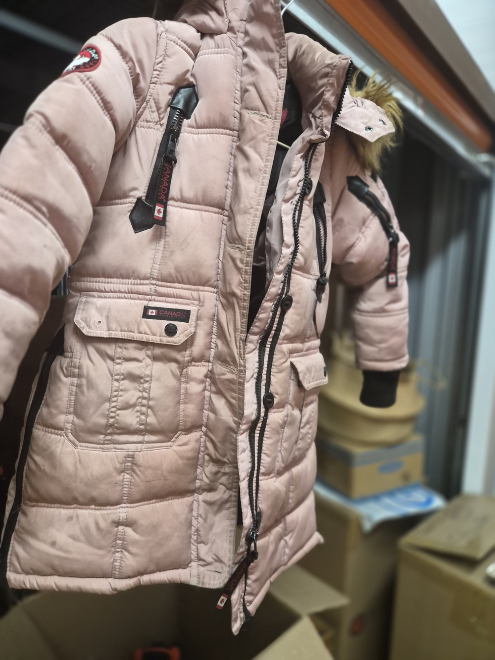 Girls CANADA Pink Puffer  Pajar Jacket